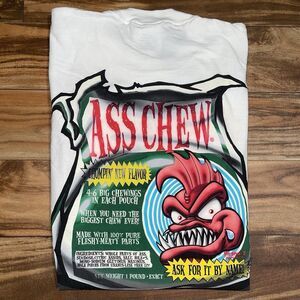 Vintage Pirana Z Ass Chew Graphic T-Shirt RARE Size XL
